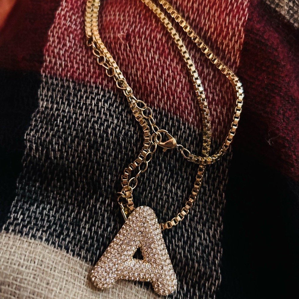 Gold Initial Pendant Necklace